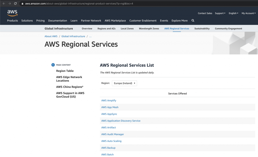 AWS Regional Services by Cloudomation