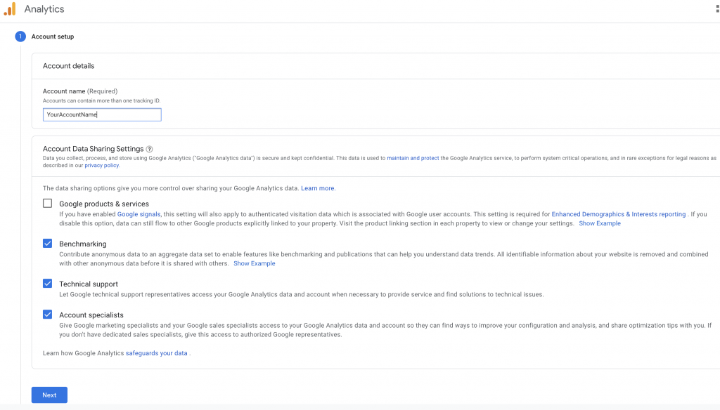 Google Analytics account details by Cloudomation